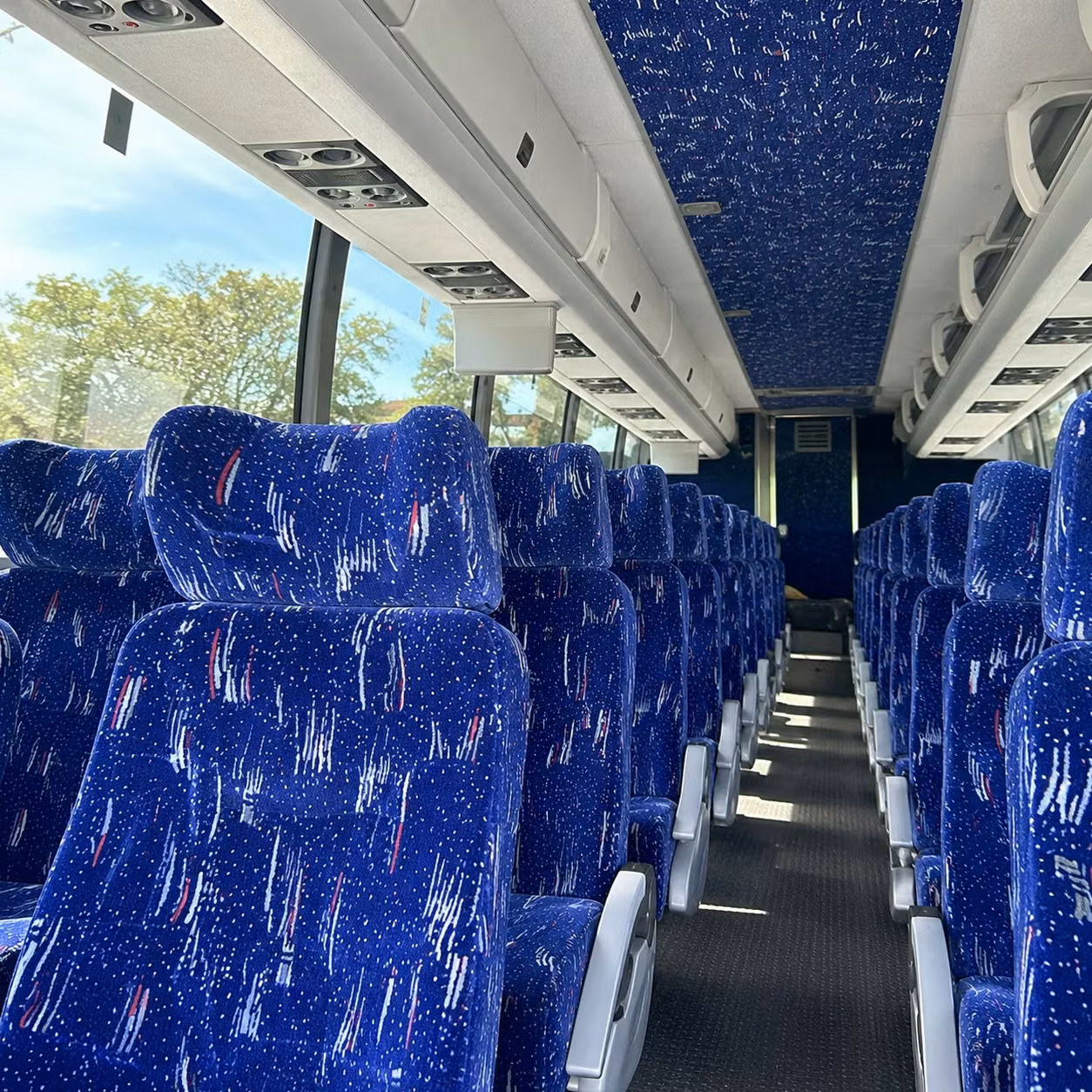 redlands charter bus interior